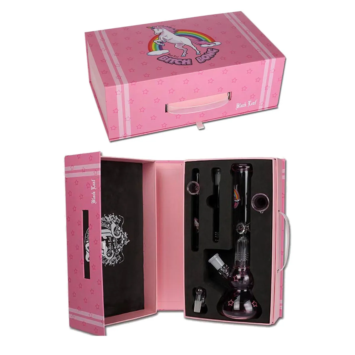 Bong en caja 'Bitch Bong' de Black Leaf con preenfriador