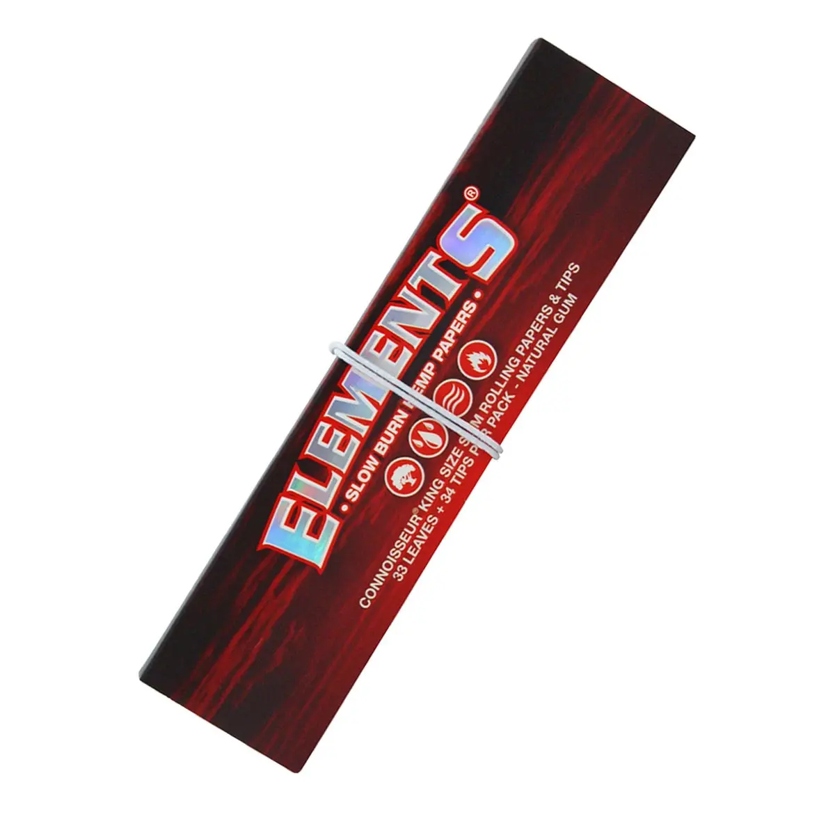 Elements RED Connoisseur cáñamo papel de fumar con filtros