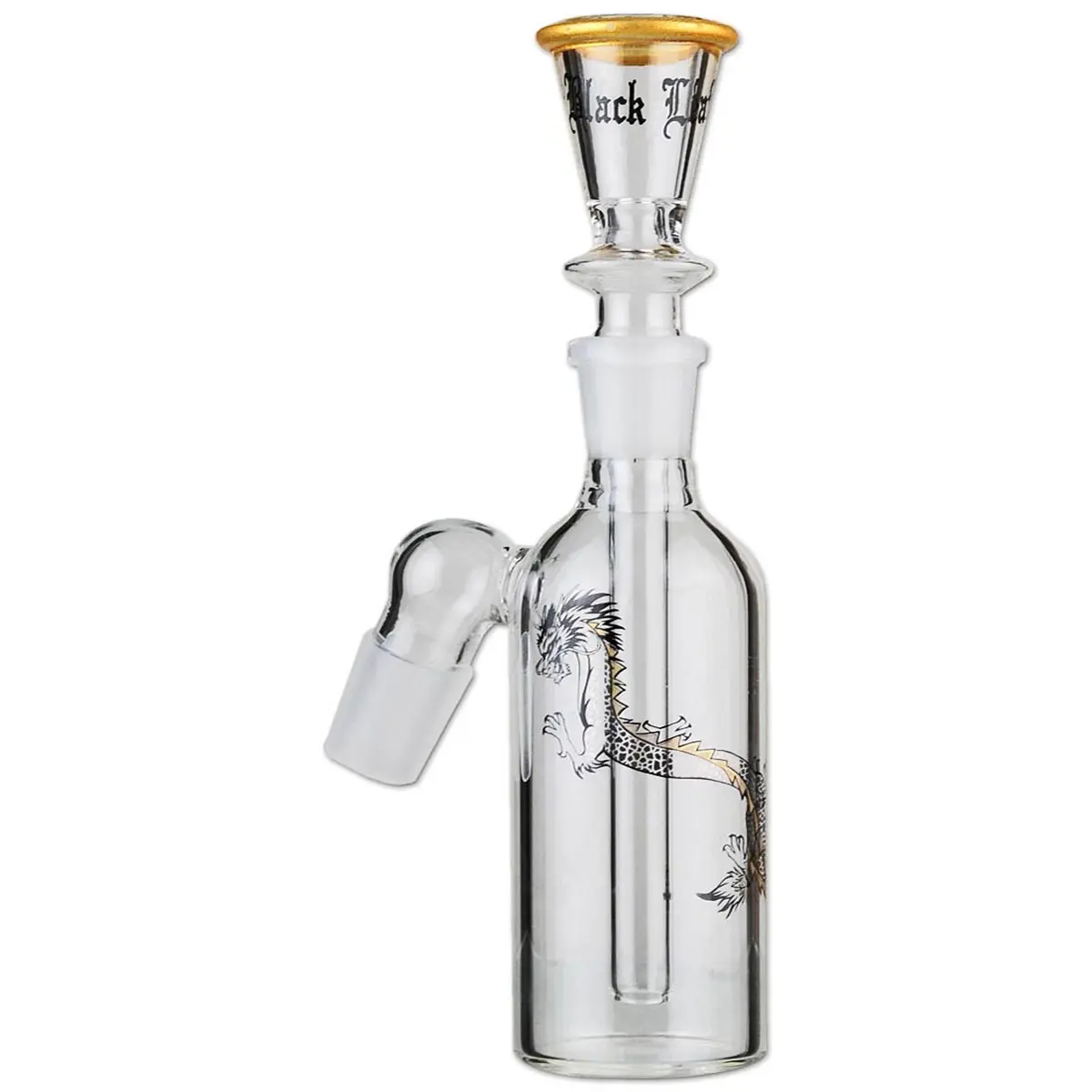 Bong Black Leaf GTI Dragón Dorado recto ICE