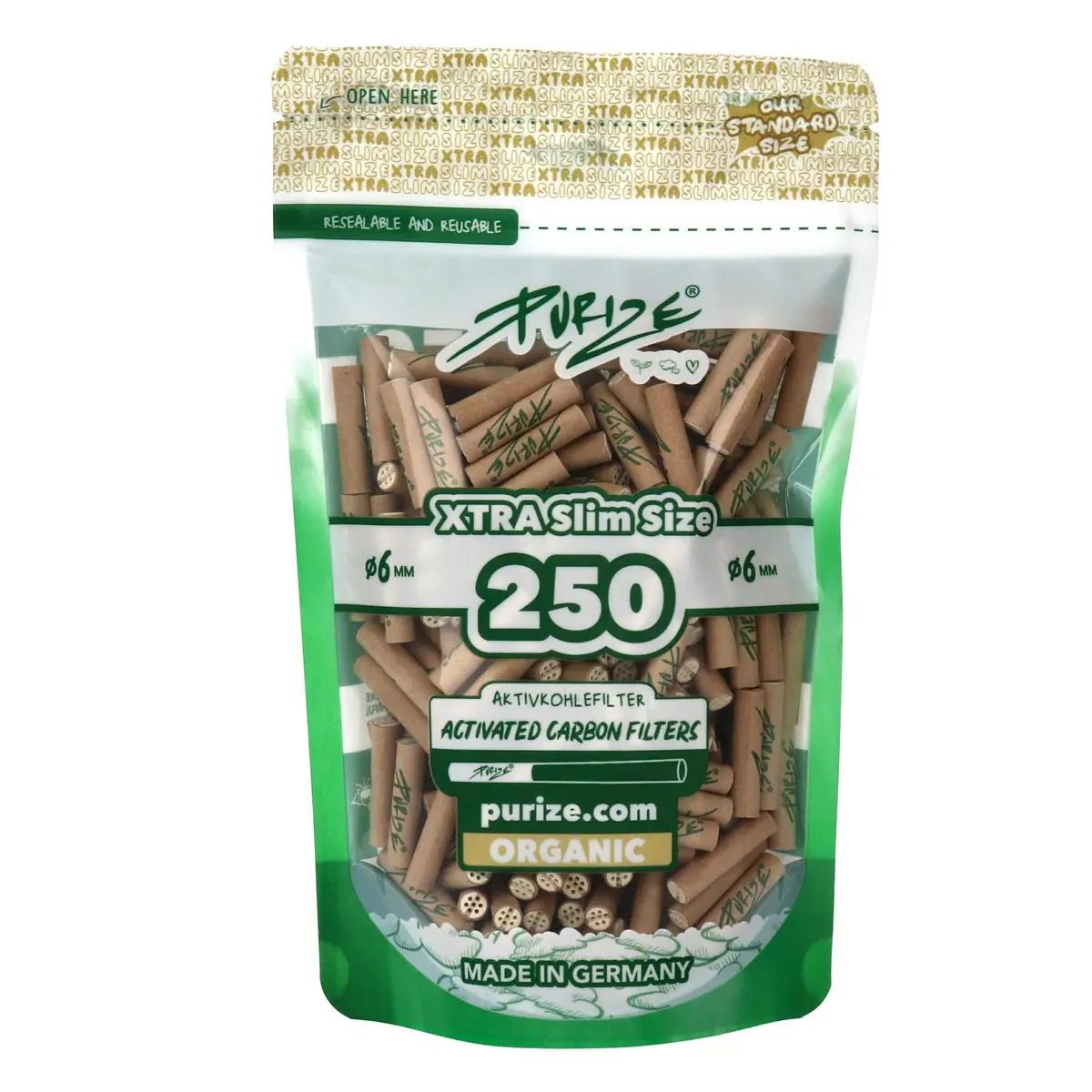 PURIZE® – XTRA Slim Size 250 orgánico