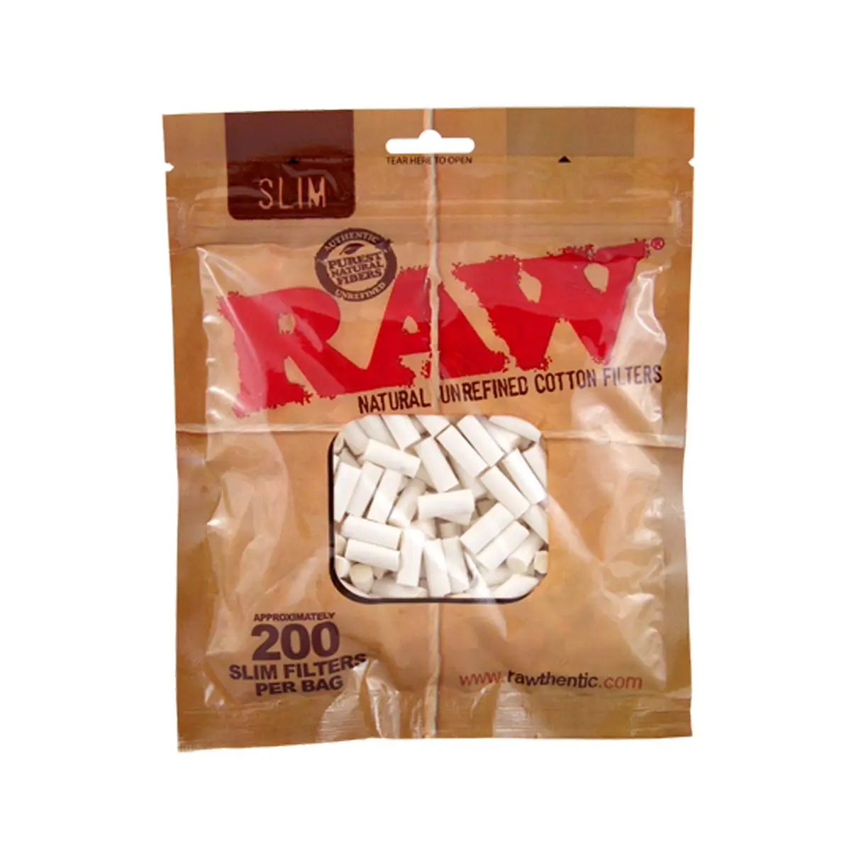 RAW filtros de cigarrillos slim 6mm