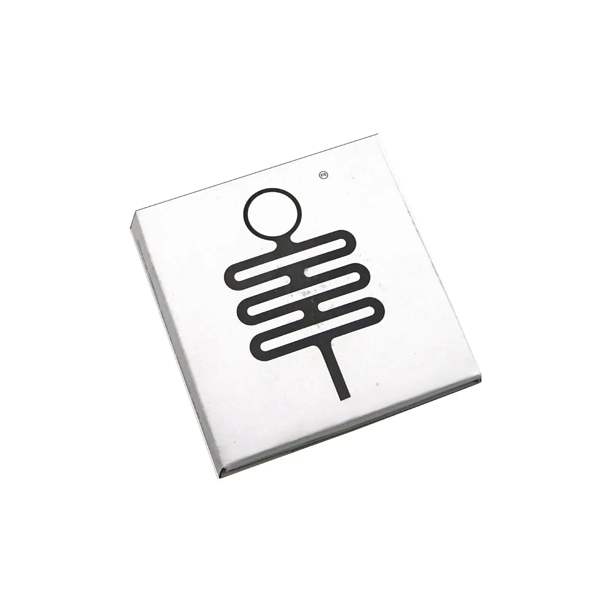 Silver Palm Leaf pipa magnética