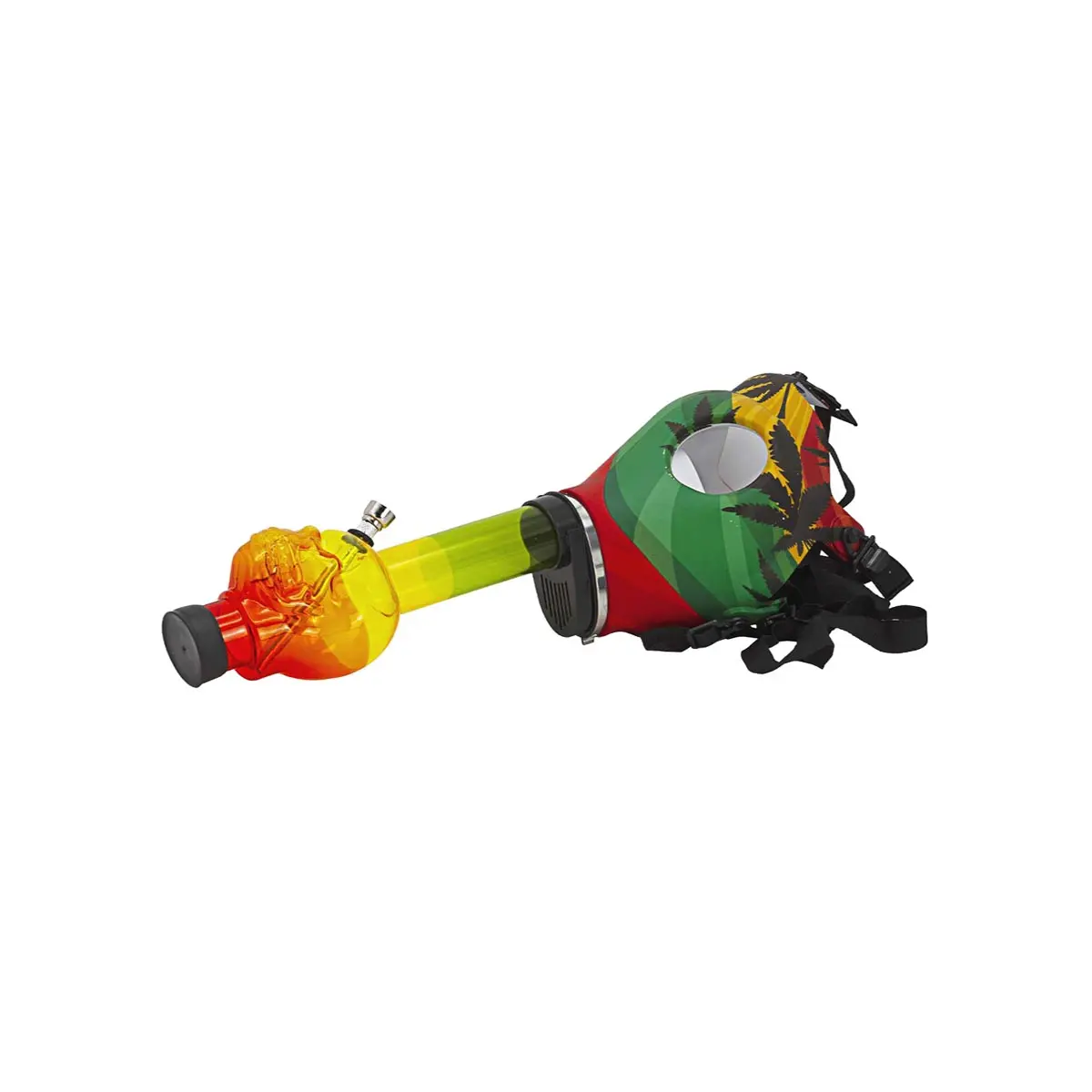 Bong+  máscara de gas  'Rasta'