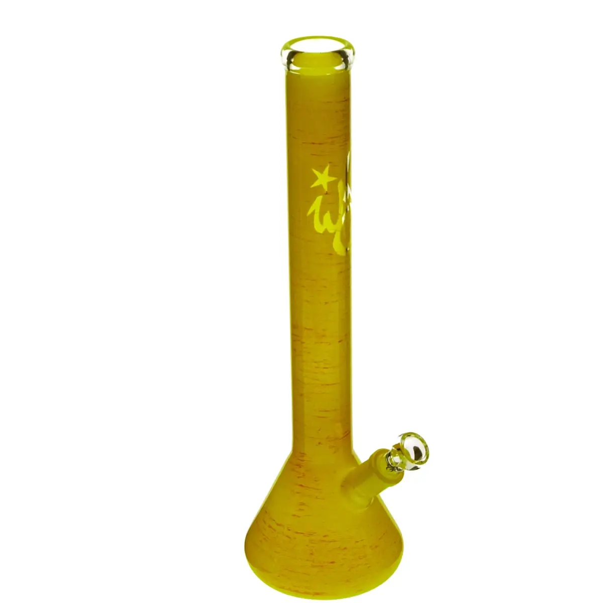 Weedstar Bong matraz de cristal 40cm BrightColor amarillo brillante