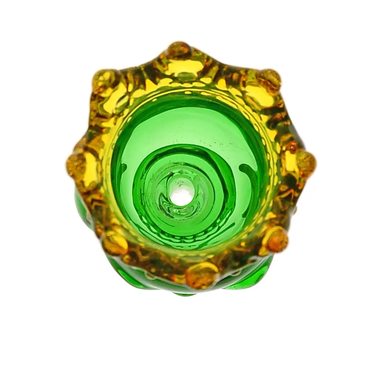 Cazoleta Skull King calavera verde / dorado