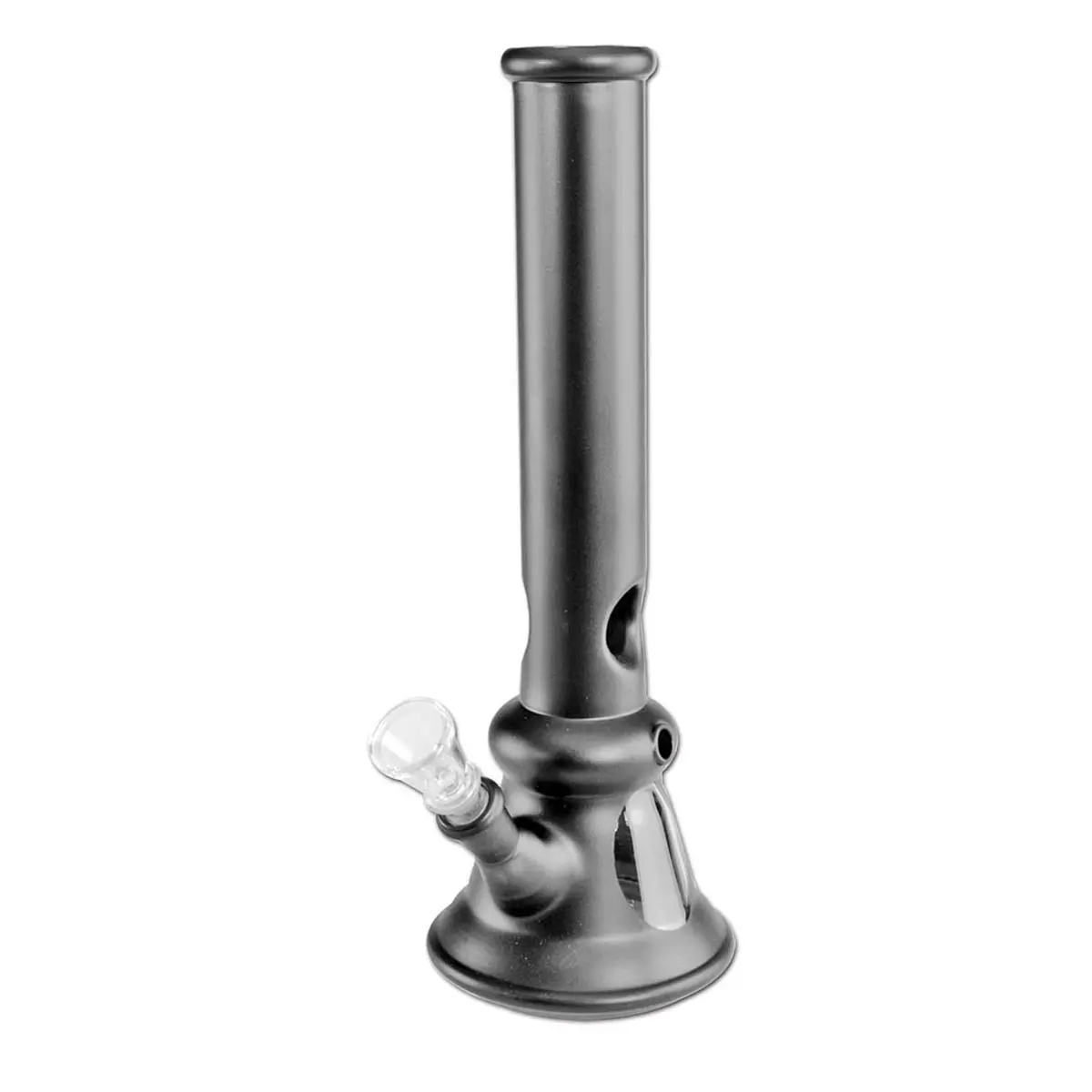 Glasbong schwarz Kopfficker