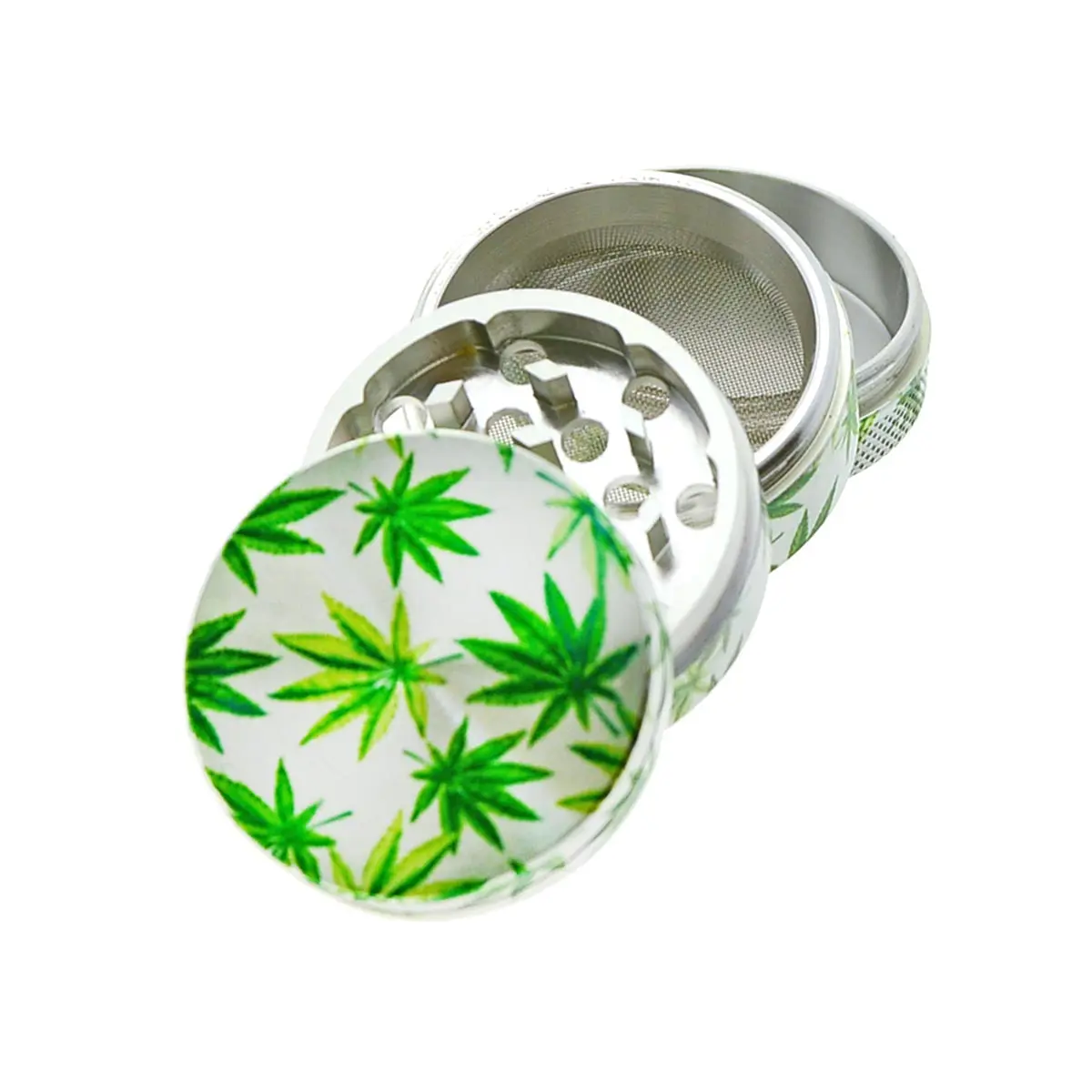 Black Leaf Grinder "hoja de cáñamo" 4 pt.