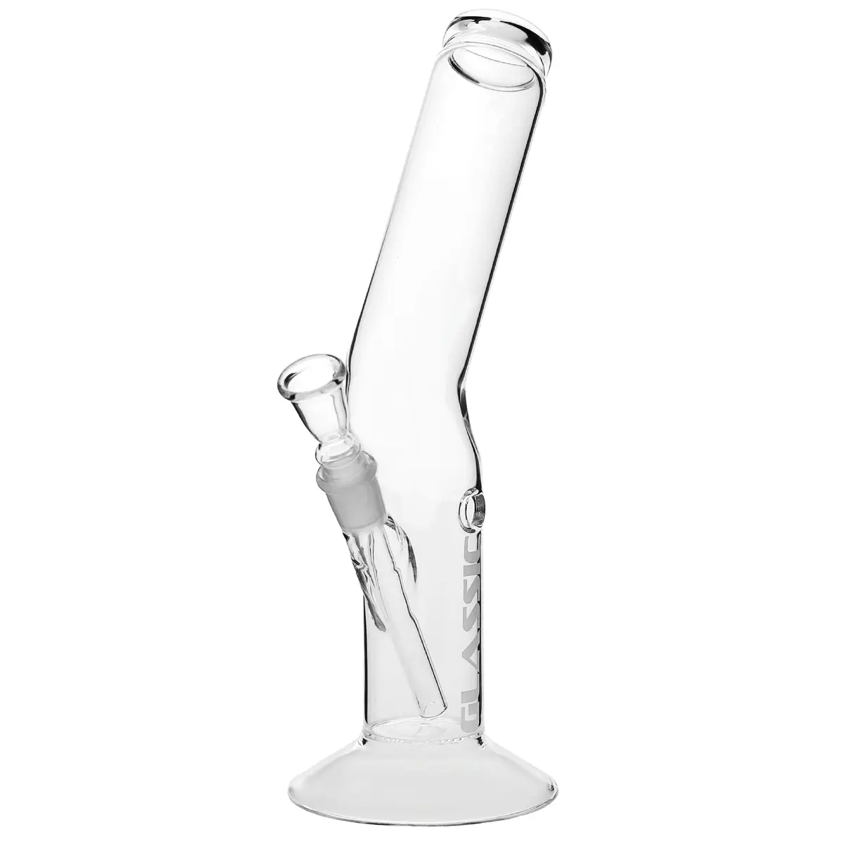 Bong de cristal curvado 33 cm