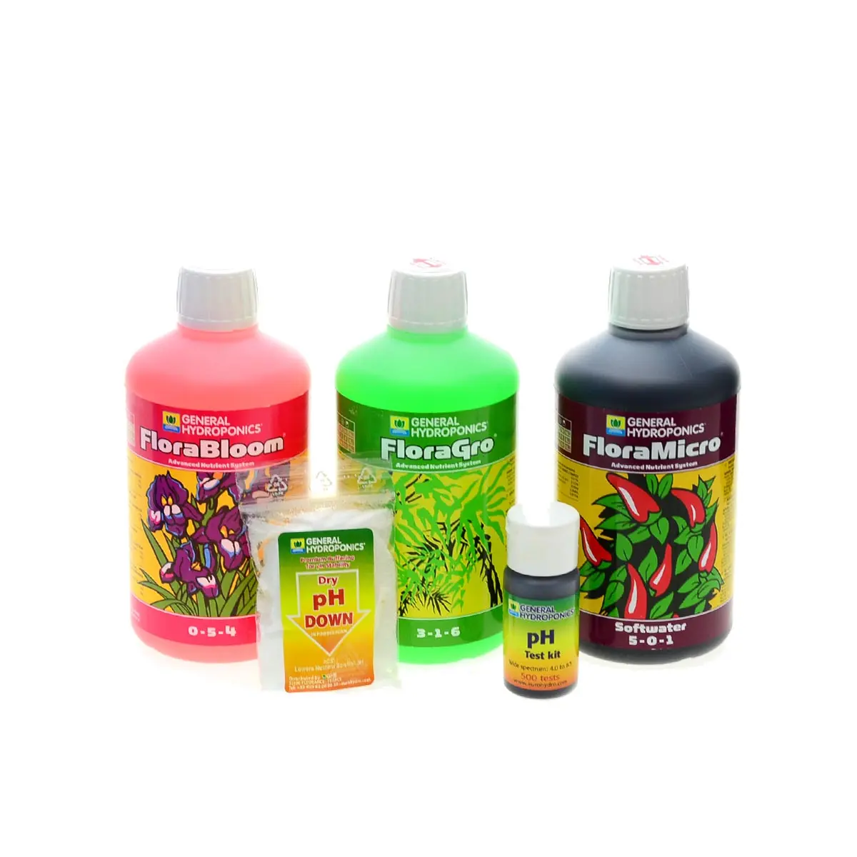 GHE - TriPak Flora Series agua blanda