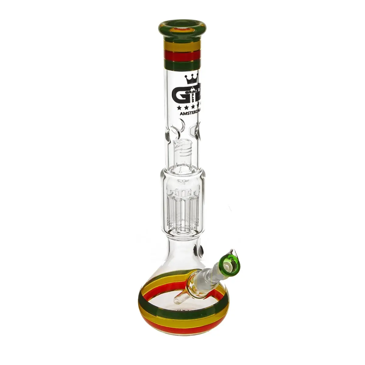 Grace Glass 10-arm Perc Bong Rasta Dream