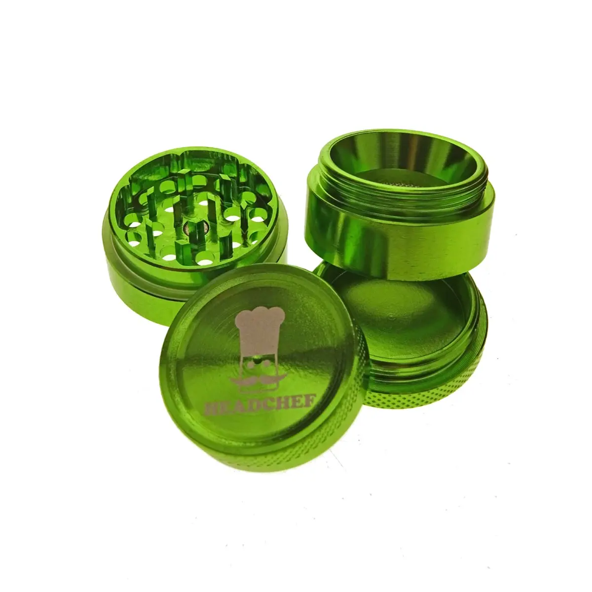 Headchef POD Grinder con tamiz 30mm verde