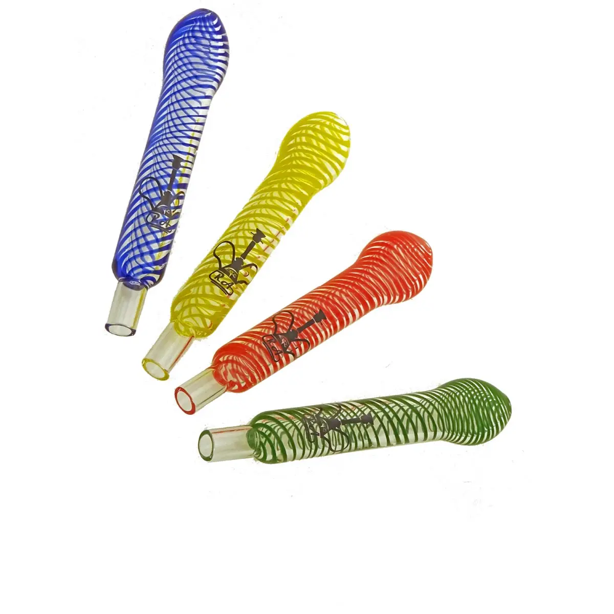 Boquilla de vidrio 'RA' Shisha Espiral