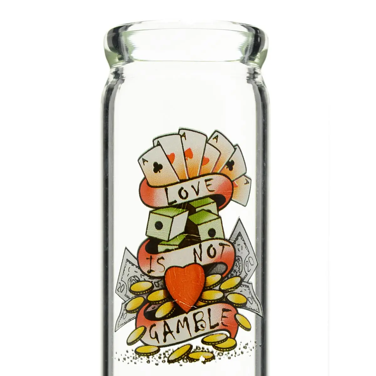 Bong de cristal Tattoo 32cm