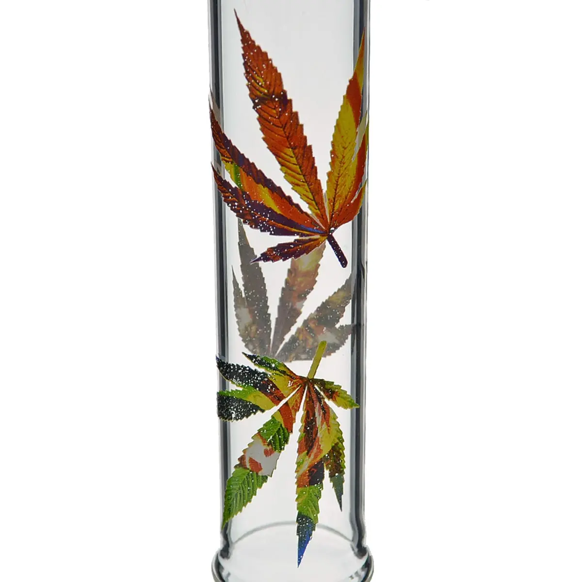 Bong de cristal cannabis Multi Leaf 40cm