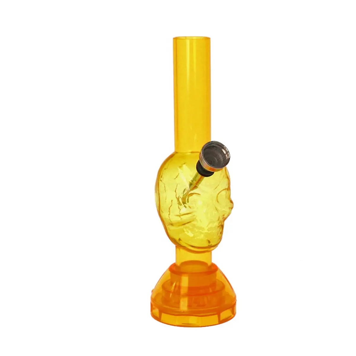 Mini Bong acrílico + molinillo 17cm "Skull"