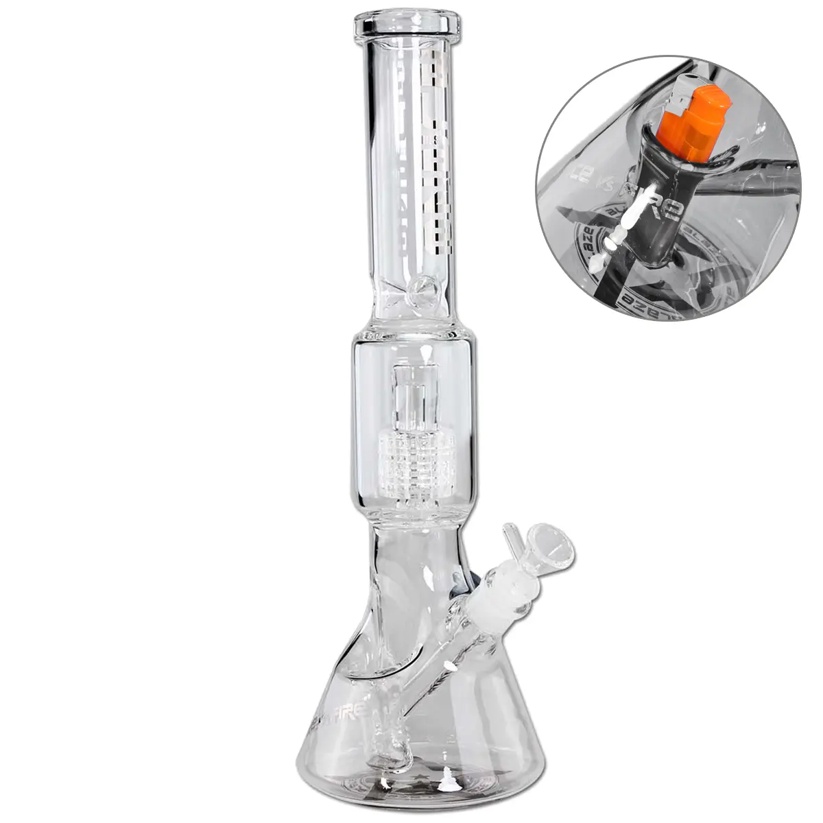 Blaze Bong 'Ice vs. Fire' 40 cm