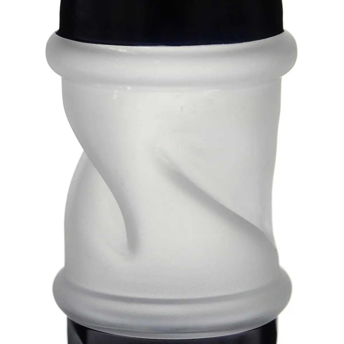 Bong con hielo 43 cm arenado - negro