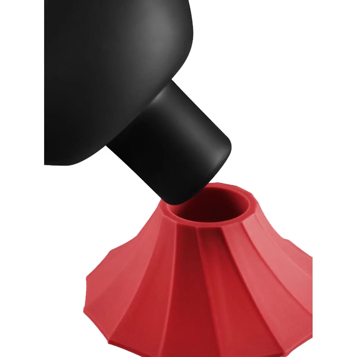 Bong de vidrio Heisenberg con base de silicona 'Black Skyler' 