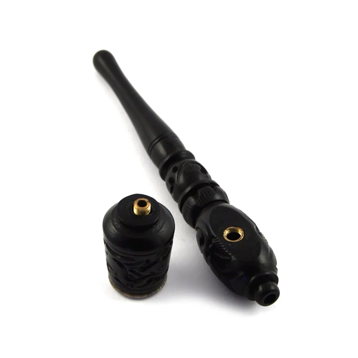 Pipa de madera - cazoleta con rejilla de esteatita