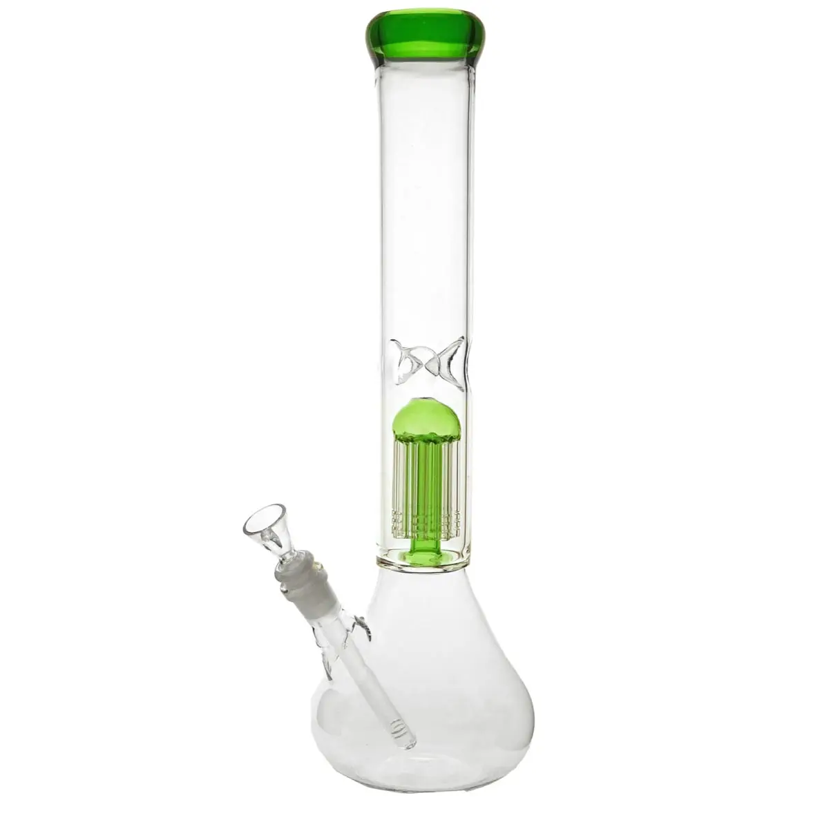 Bong Erlenmeyer Ice 8x Perc Verde