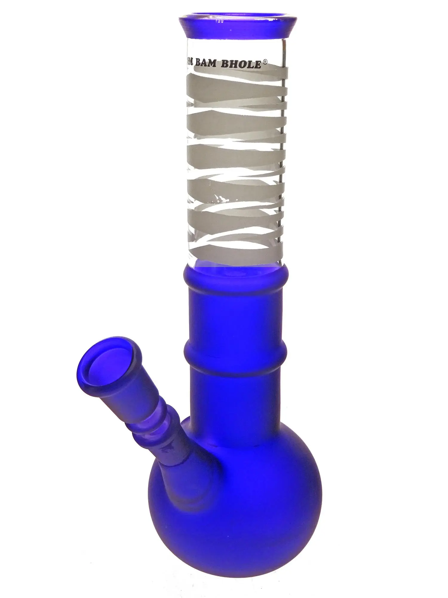 Bong de vidrio arenado 24cm 14,5mm Azul