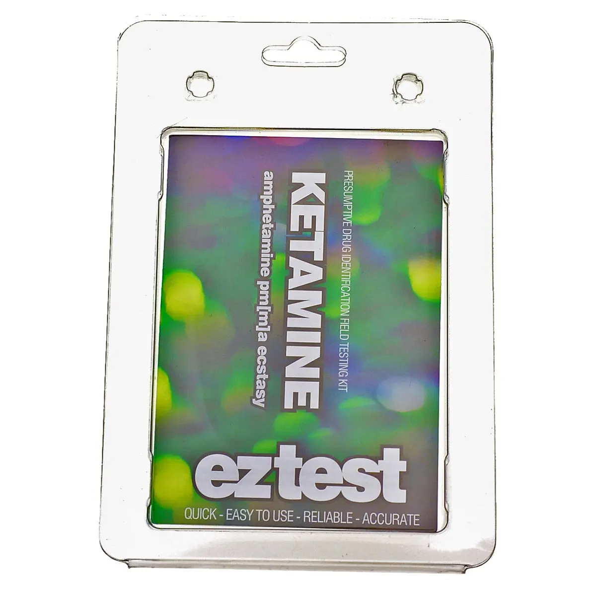 eztest Tube para ketamina, PMA PMMA, anfetamina, Ecstasy