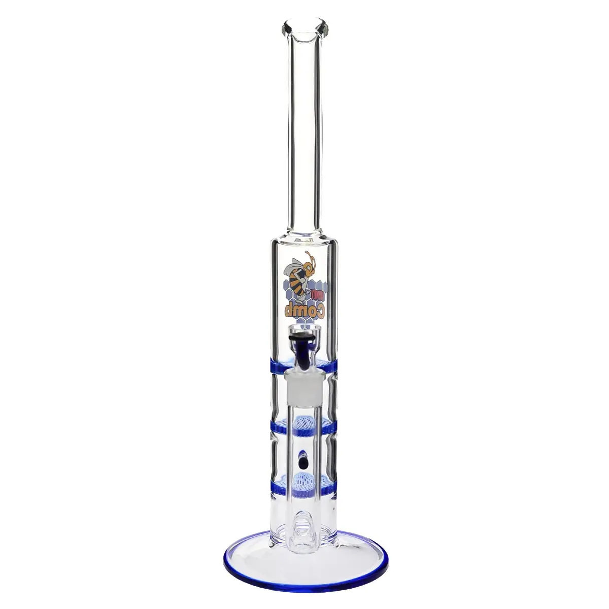 Black Leaf bong "Triple Colored Honey Comb" 42cm