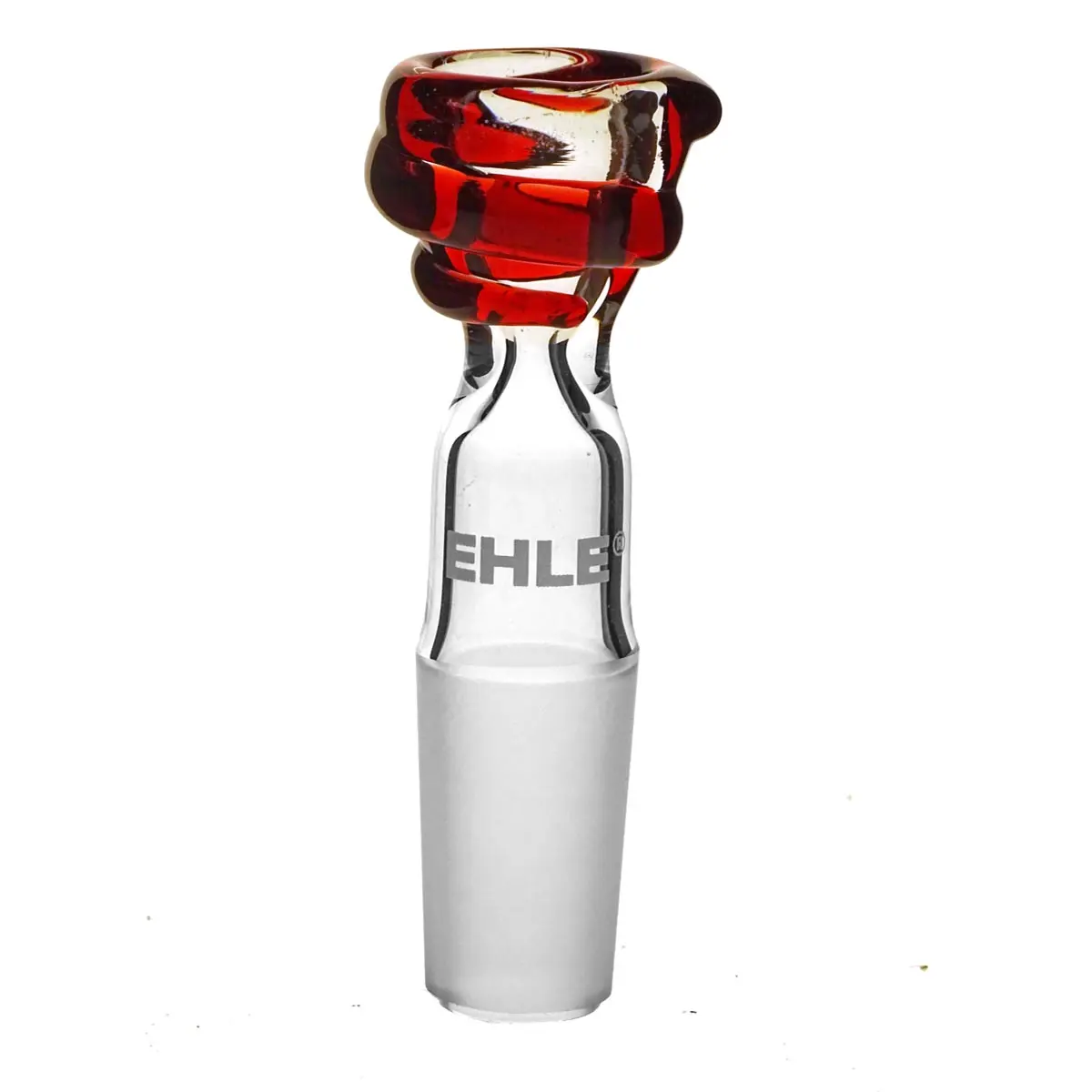 Ehle cazoleta one-hit 14,5 mm con espiral de vidrio coloreado ROT