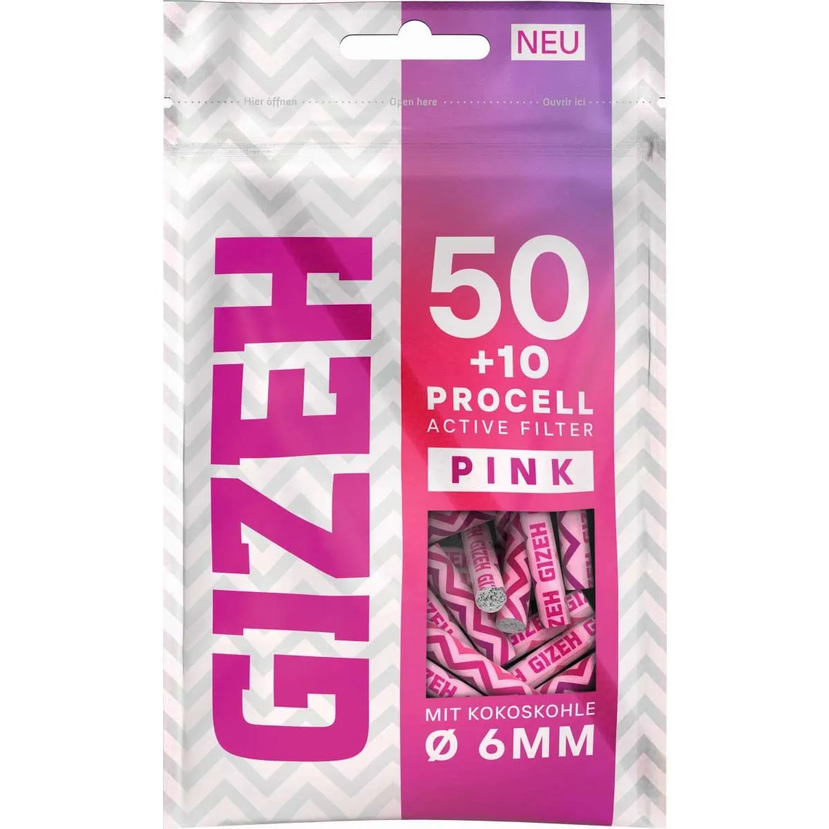 Gizeh ProCell Active Filter ø 6mm - rosa