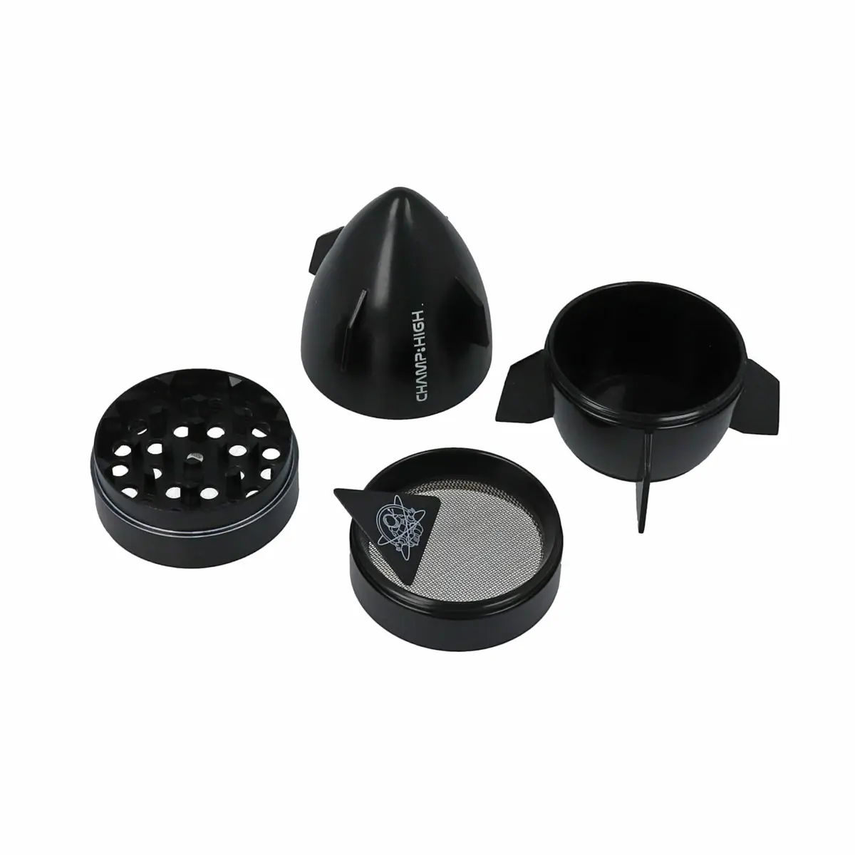 Molinillo Champ High de 4 piezas 'Black Spaceship'