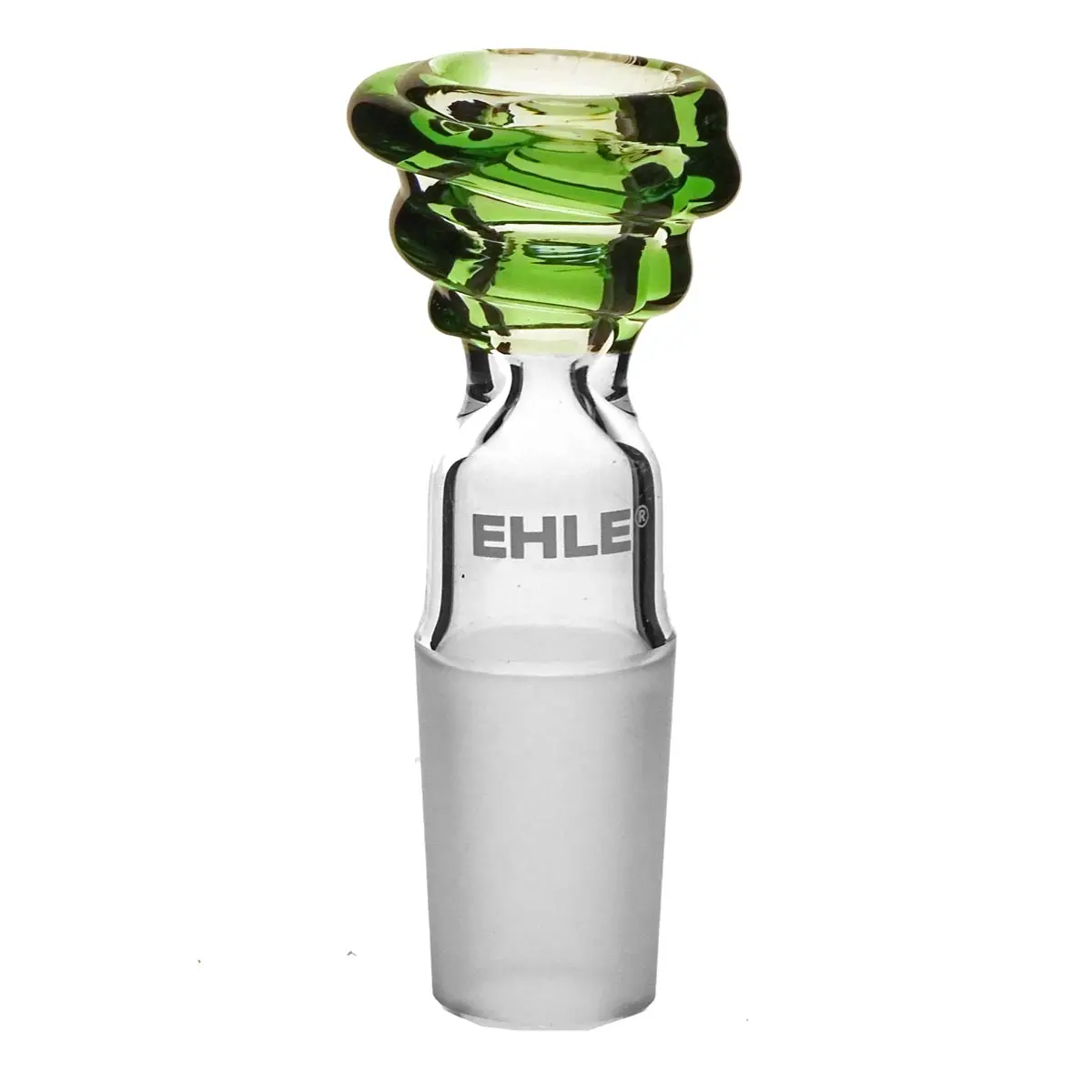Ehle cazoleta one-hit 18,8 mm con espiral de vidrio coloreado VERDE