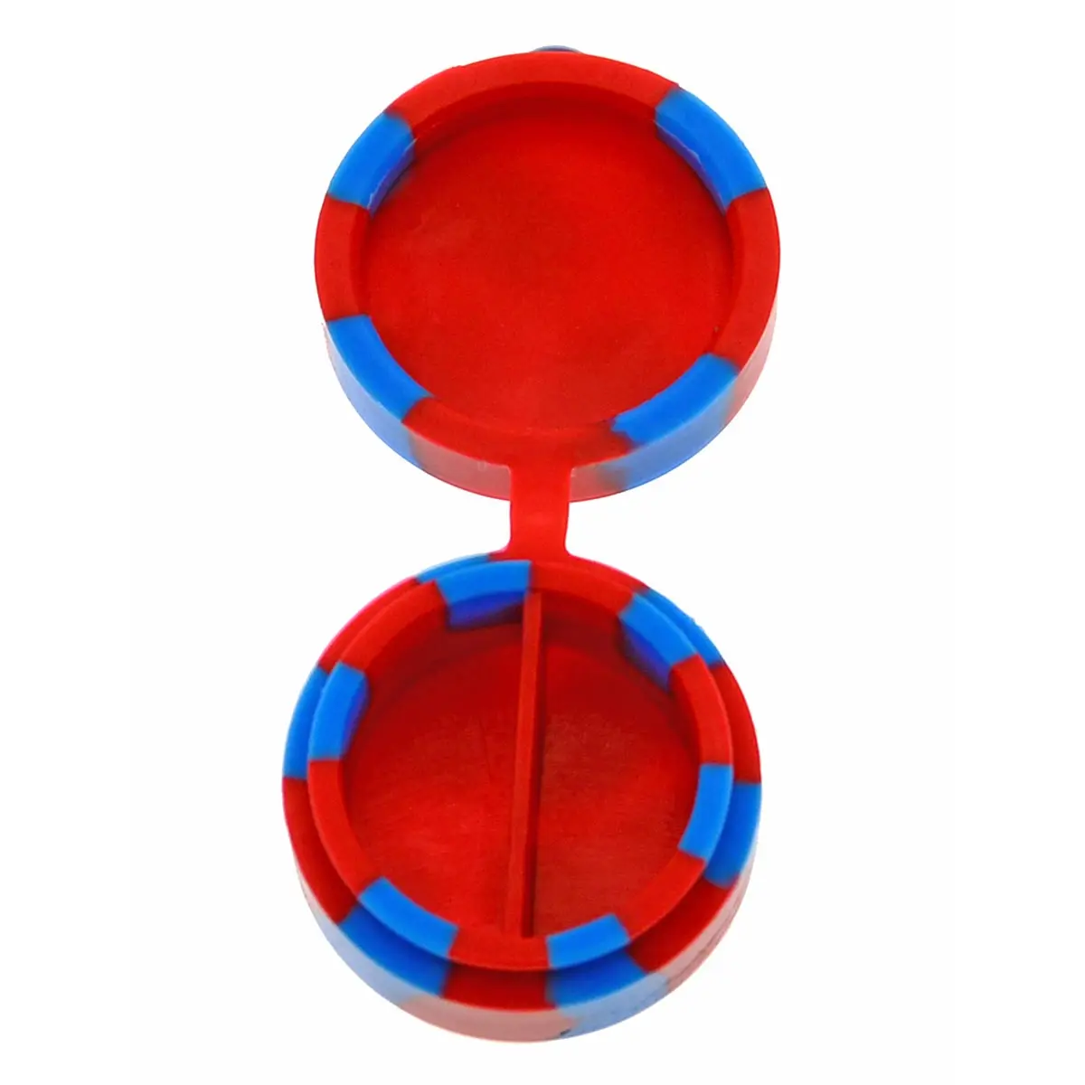 Grace Glass recipiente de silicona Double Rojo-Azul