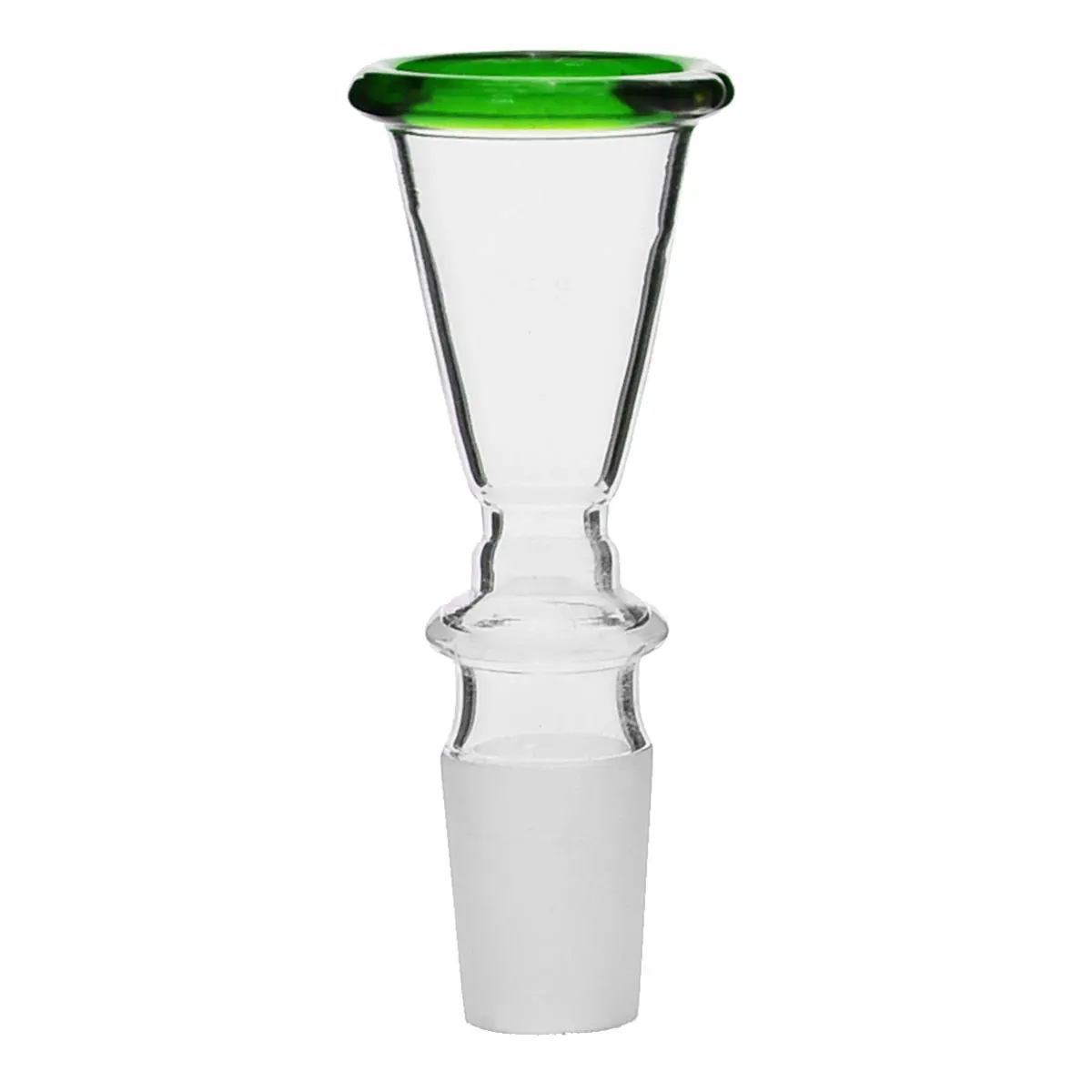 Cazoleta de cristal embudo con borde 18.8 verde