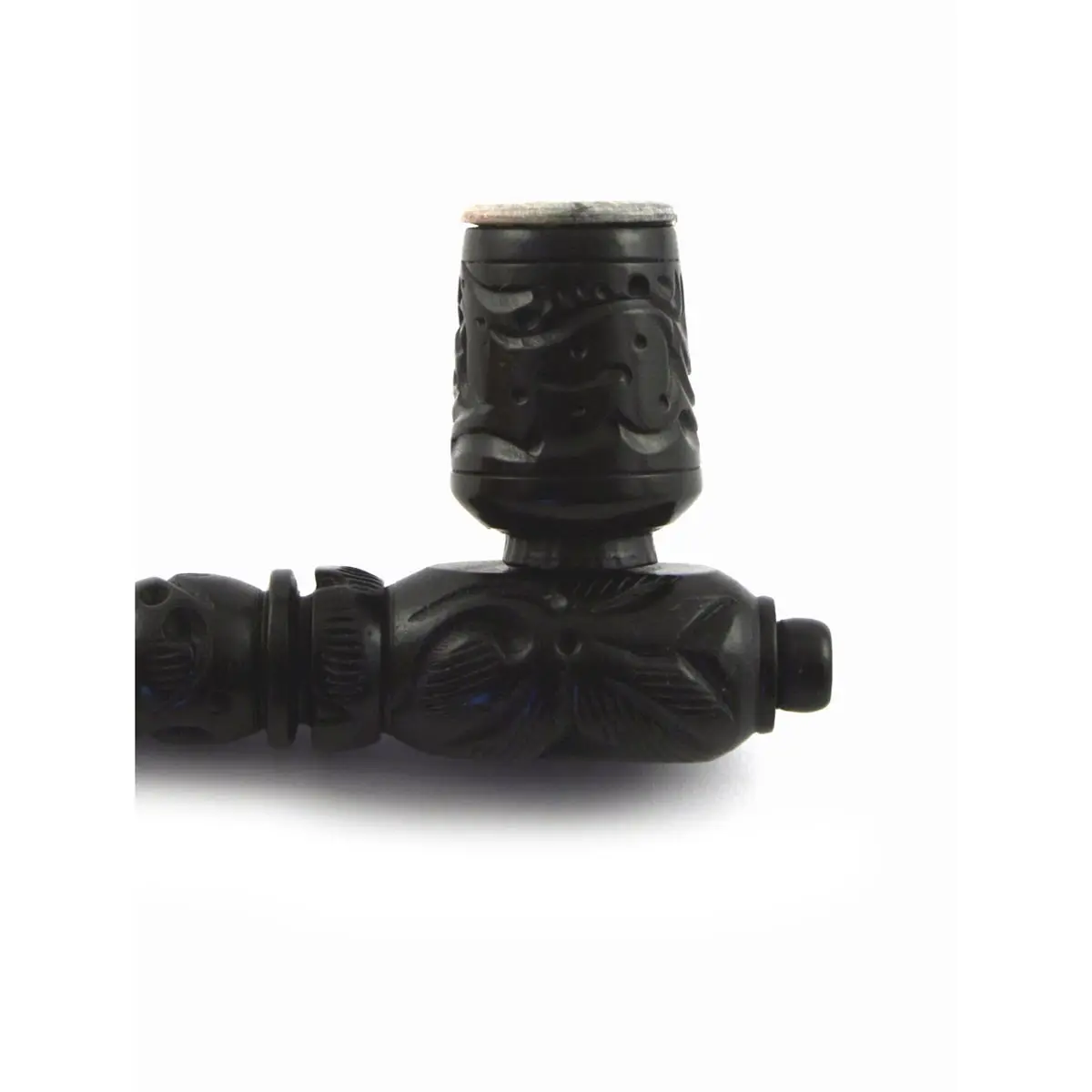 Pipa de madera - cazoleta con rejilla de esteatita