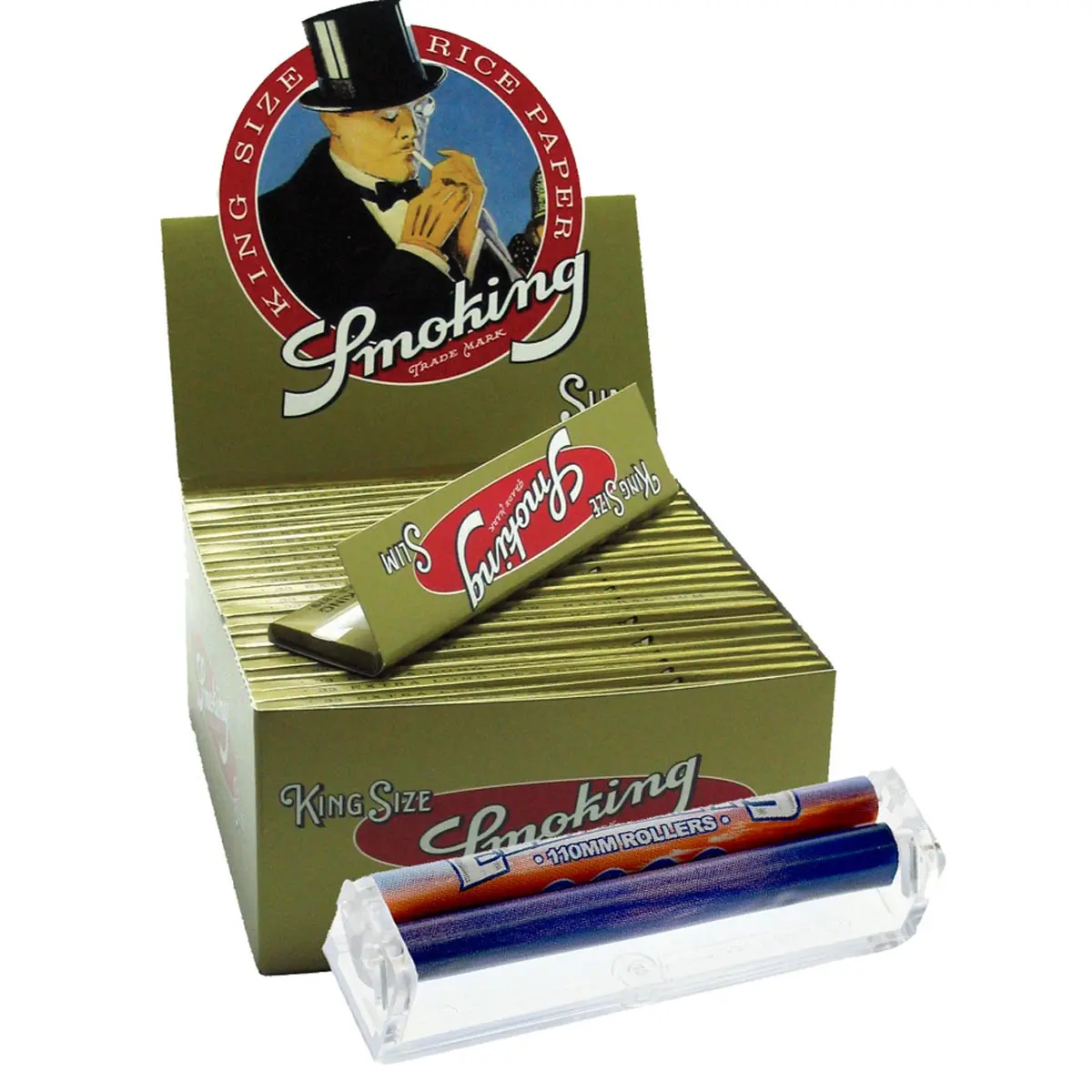 50 Smoking papel de fumar + liadora Slim GOLD