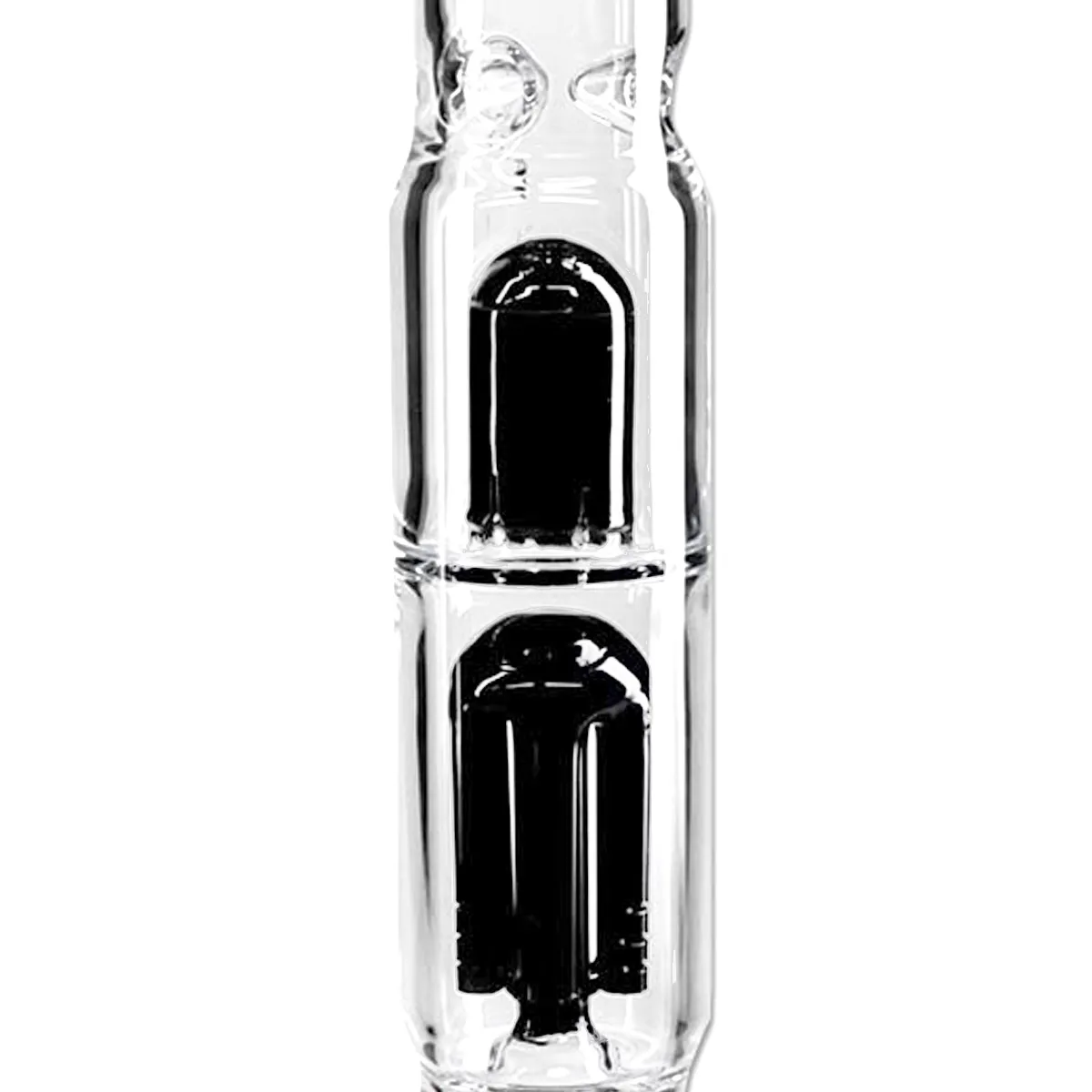 Black Leaf Perkolator Icebong bong para hielo Negro