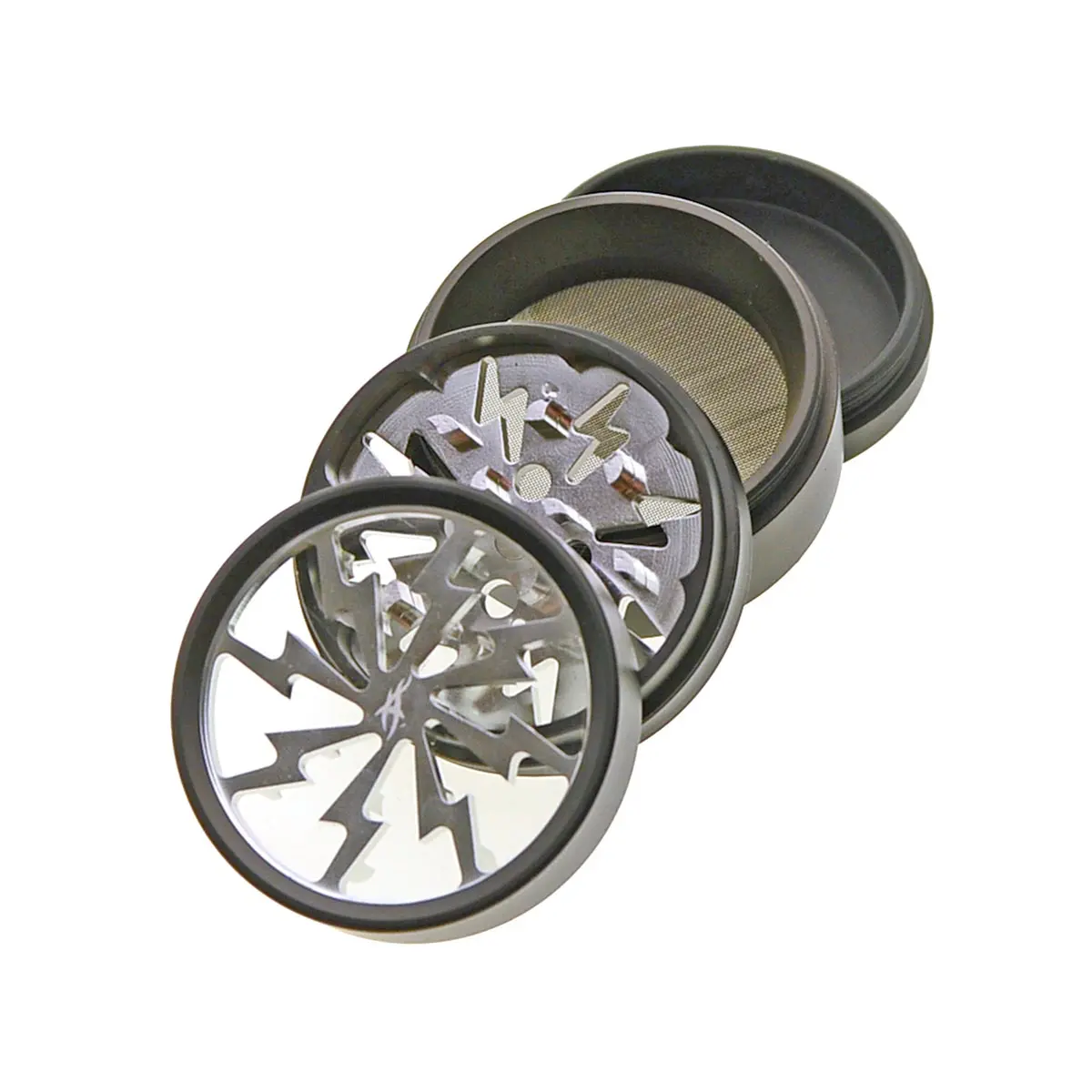 Thorinder Grinder con ventana negro / plata Mini