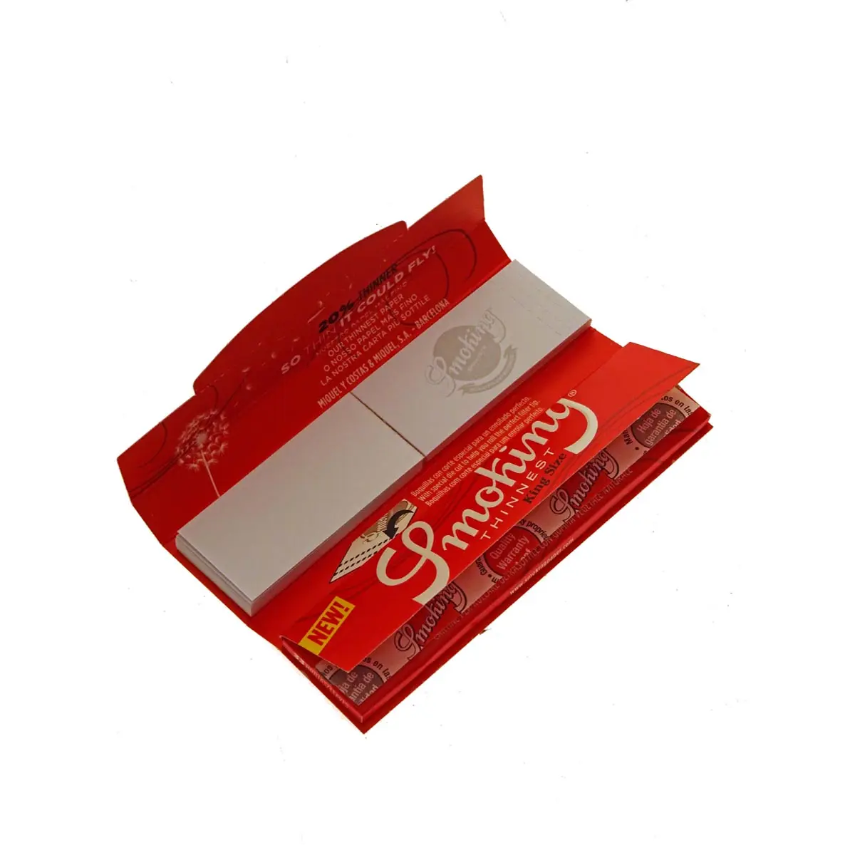 Smoking Thinnest Kingsize papel de fumar extra fino + filtros