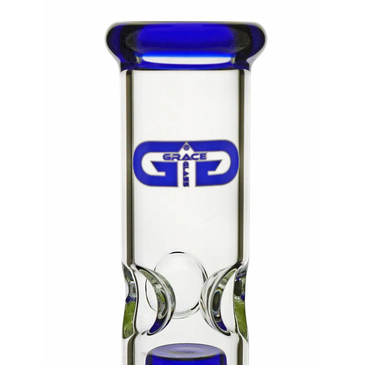 Grace bong de cristal "Prurient Blue Penny" 35cm