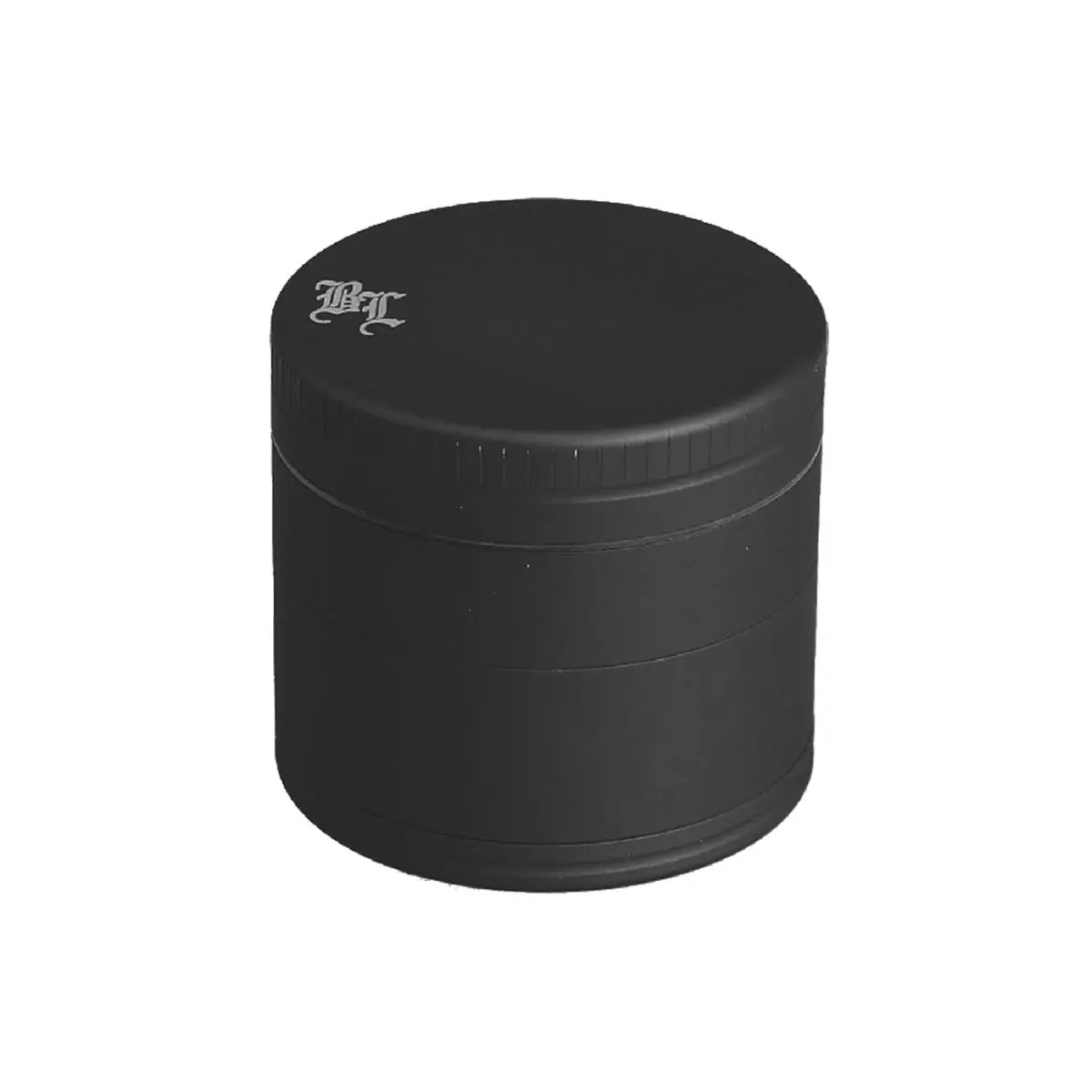 Amoladora de aluminio "Black Leaf" 4 partes mate - negro