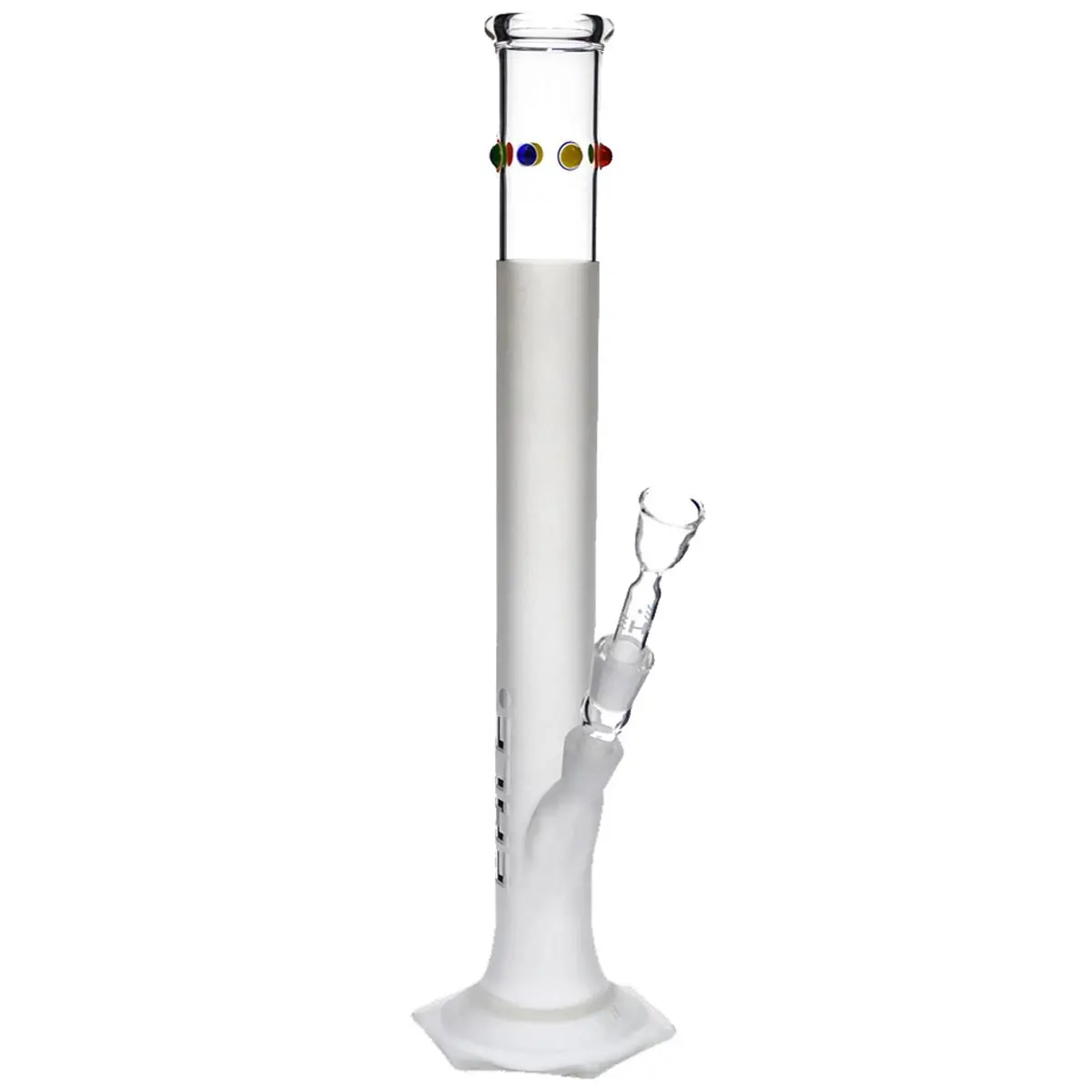 Ehle Grace bong de cristal mateado con color 14,5