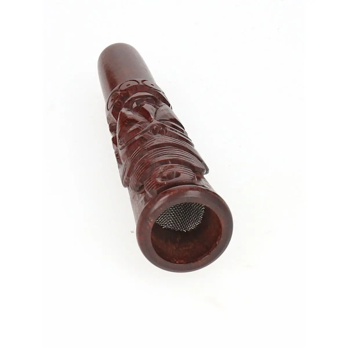 Shillum de madera tallada de 10,5 cm