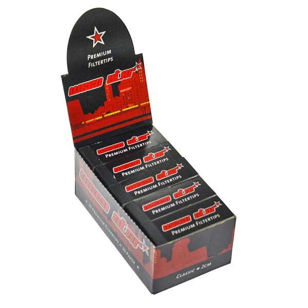 Weed Star filtros de cartón perforados - 25x