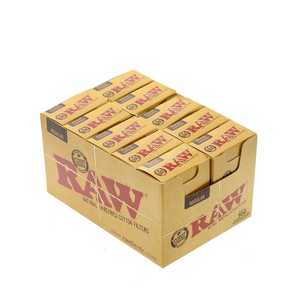 RAW filtros Regular caja - 10x
