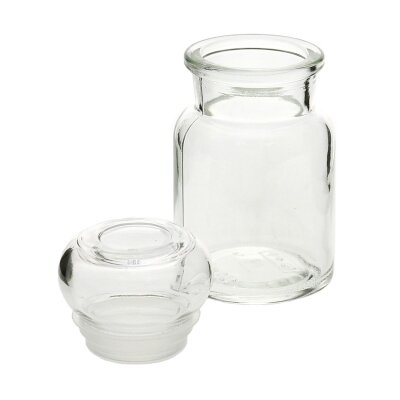 Frasco de farmacia redondo con tapón, 150 ml