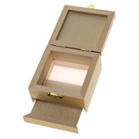 Caja de madera con tamiz - mini