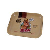 Raw Rolling Tray bandeja de liar Girl Medium