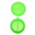 Grace Glass recipiente de silicona Double Verde