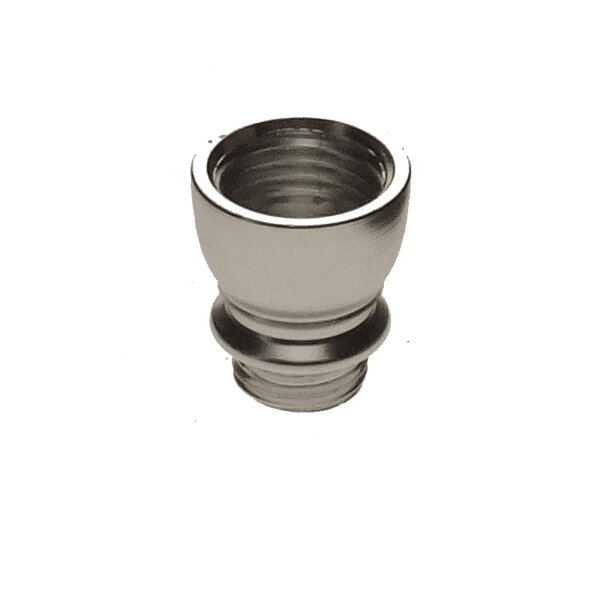 Cazoleta de aluminio con rosca - plateada