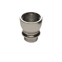 Cazoleta de aluminio con rosca - plateada